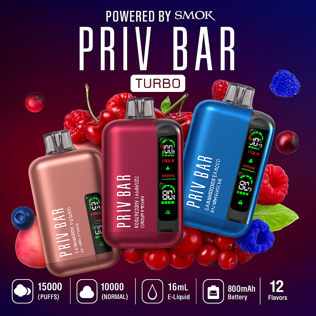 PRIV BAR TURBO – 15000 Puffs